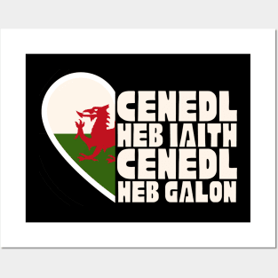 Cenedl Heb Iaith Cenedl Heb Galon Posters and Art